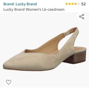 Lucky Brand Slingbacks in Nougat NWOT